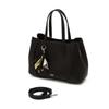 Daks Black Cowhide Flower CharM Tote Bag M Dcba6f553bk