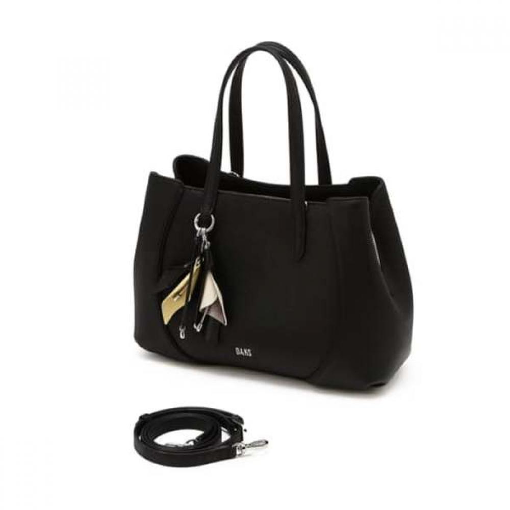 Daks Black Cowhide Flower CharM Tote Bag M Dcba6f553bk