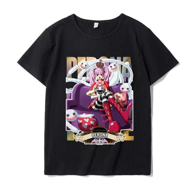 ONE PIECE T-shirt Aslo Luffy Sauron Short Sleeve Male Anime Cartoon Ins Loose Japanese Printed T-Shirt Y2K
