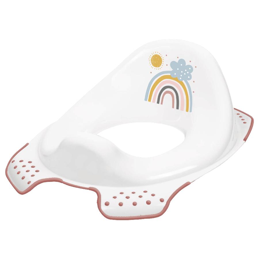 KEEEPER EWA RAINBOW Anti-slip toilet seat cover white