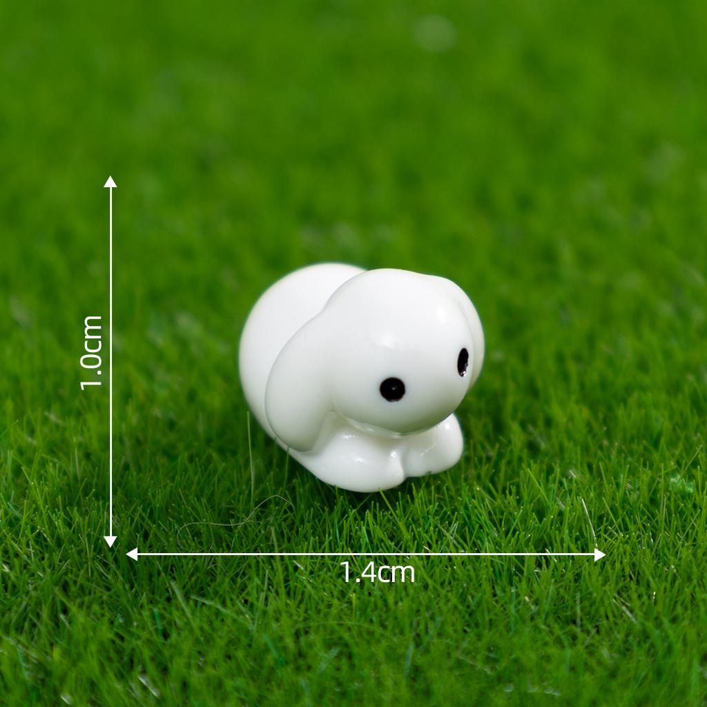 10/20/50/200PCS Mini Resin Bunnies Miniature Figures Easter decorations Ornament Micro Landscape Dollhouse Decoration Diy Crafts