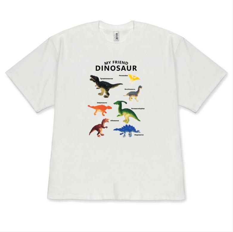 

Kawaii Dinosaur Print Shirt for Boys Girls Cute TRex Dino Graphic Tee Stylish Versatile TShirt Casual Top Minimalist Style S