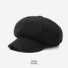 Solid Color Baker Cap Adjustable Strap Octagonal Cap Classic Painter Cap  Autumn Winter