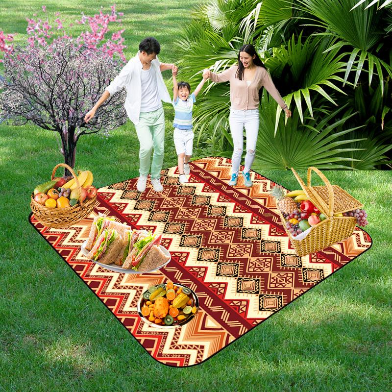 Picnic Blankets Extra Large, Waterproof Foldable Outdoor Beach Blanket,3-Layer Picnic Mat for Camping, Hiking, Travel, Park, Concerts