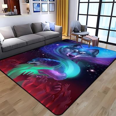 Best Selling Wolf Art Printed Carpet for Living Room Large Area Rug Soft Mat E-sports Chair Carpets Alfombra Gifts Dropshopping