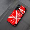 Eddie Van Halen Graphic Guitar Phone Case Glass For Samsung Galaxy S23 S24 S21 S25 S22 S20 Ultra Fe Plus A55 A15 A14 Coque