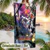 My Hero Academia Beach Towel, Personalized Custom Name Text, Quick Dry Large Absorbent Towel For Beach Pool