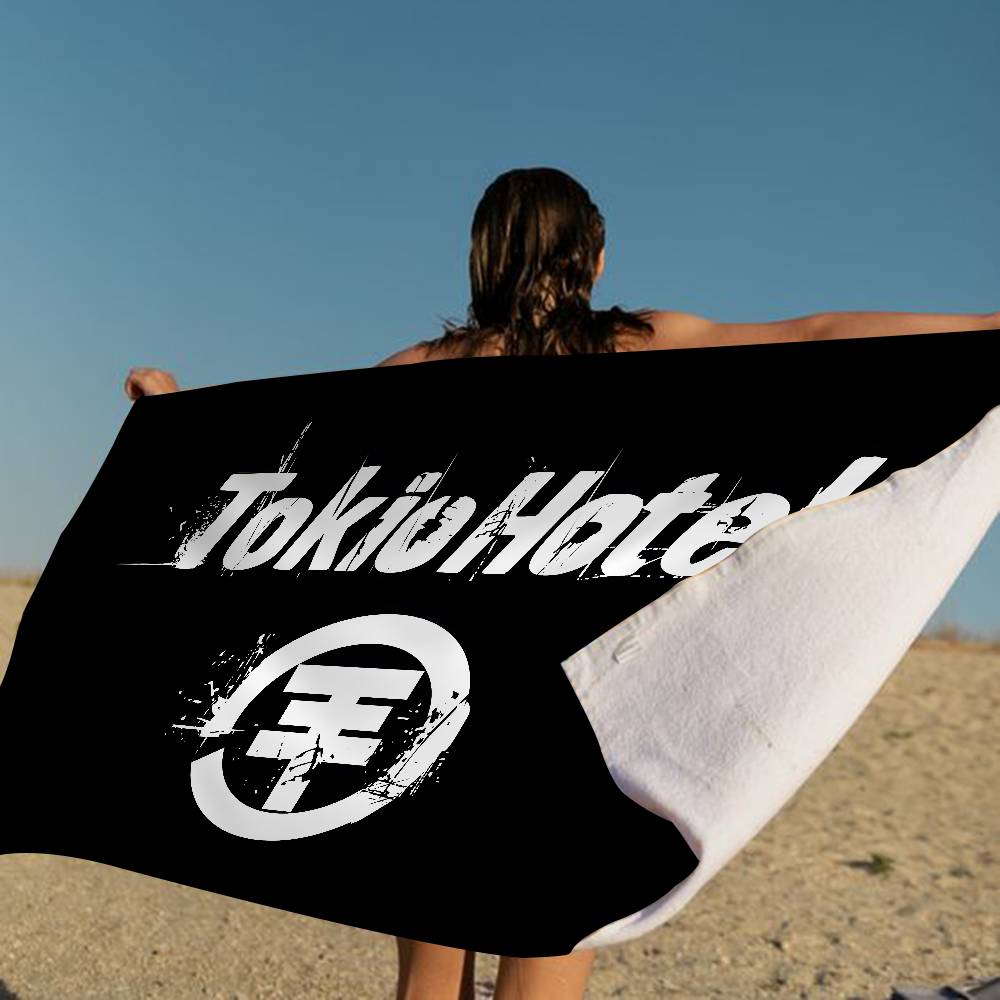 Tokio Hotel Band Beach Towel Colorful Bath Towels For Girl Microfiber Quick Dry Custom Sand Free Beach Yoga Spa Gym Pool