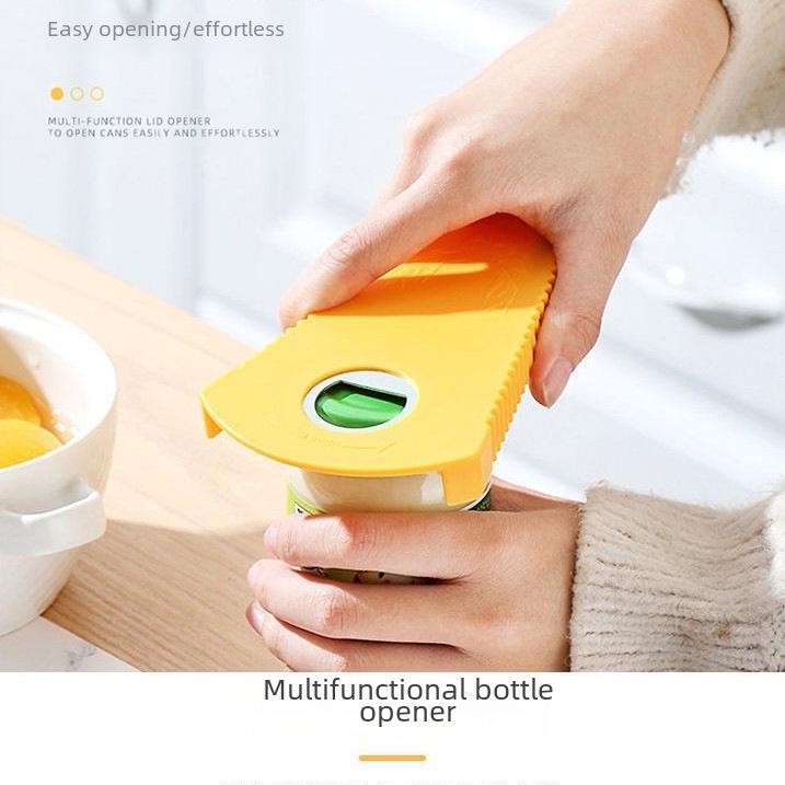 Multi-use Cap and Bottle Opener: Effortless Beer and Can Opening Tool for Household Use