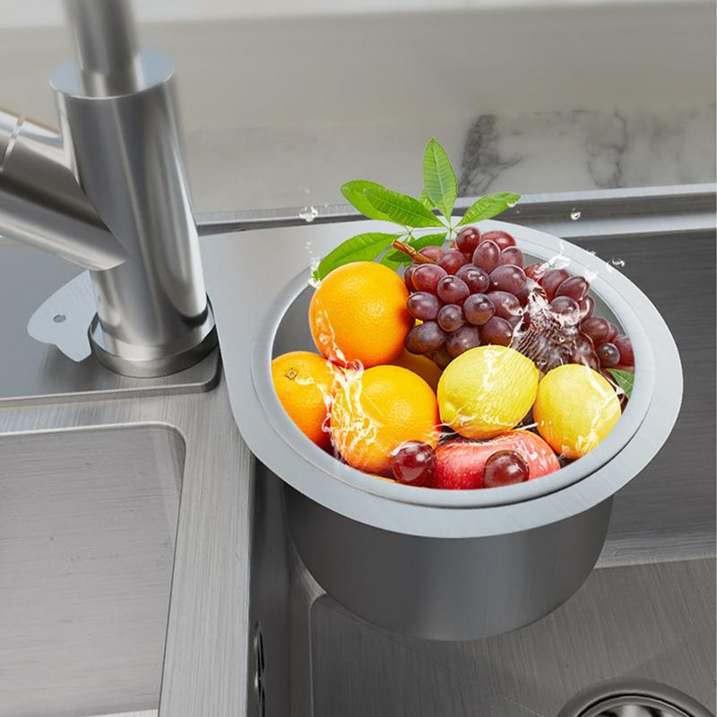 1Pcs Swan Sink Strainer Basket Stainless Steel Corner Sink Strainer Kitchen Sink Drain Basket for Kitchen Sink