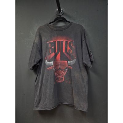 Vintage koszulka z dużym nadrukiem Chicago Bulls Starter z lat 90. Rozmiar L