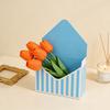 10 Pcs Valentine's Day Floral Envelope Boxes Empty Florist Bouquet Packaging Box Folding Paper Envelope Gift Box for Party Flower Wrapping Supplies