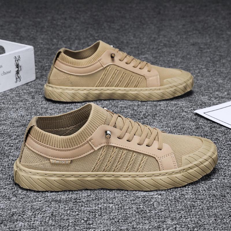 New Men's Shoes Breathable Versatile Trendy Shoes Light Non-slip Wear-resistant Casual Low-top Handsome Trend