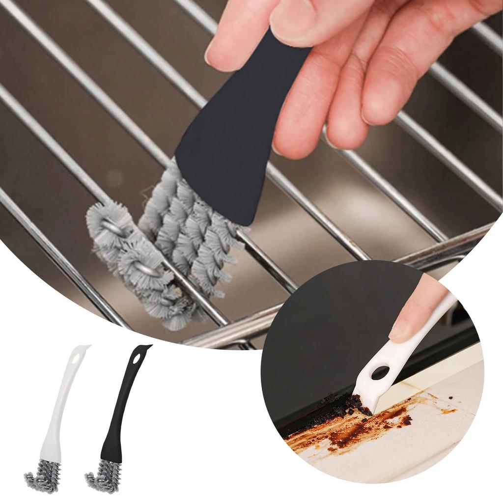 2025 Daily Jewelry Scratches Functional Kitchen Stove Cleaning Brush Corner Cleaning Brush Barbecue Rack Cleaning Small Brush