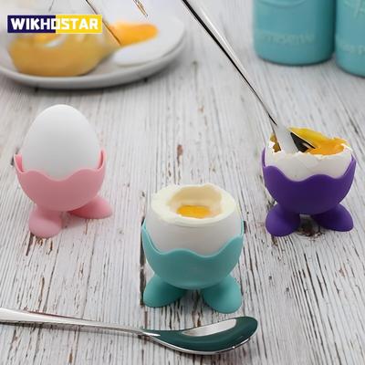 1 Pièce Porte-Oeufs en Silicone Séchage Support de Rangement pour Oeufs Qualité Alimentaire Tasses Support pour Pocher les Oeufs pour Outils de Cuisine Petit Déjeuner