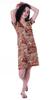 Moomaya Printed V-Neck Nightgown Sleepwear For Women  s  Nightwear  Soft
