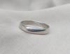 925er Sterlingsilber Minimalistischer Bandring: Unisex Verlobungsschmuck