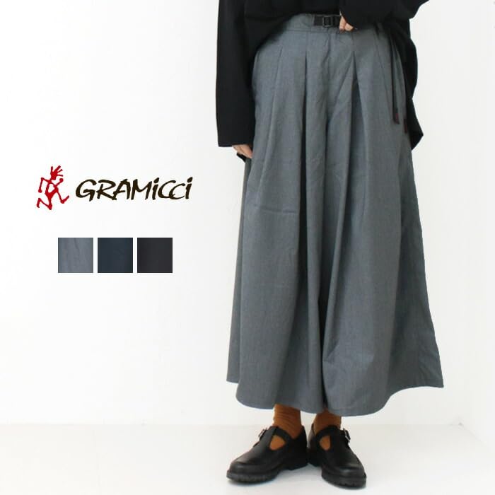 Gramicci Stretch Gabardine Flare Pants GLP4-FJP08, Solid Color, Outdoor Bottoms, Ankle Length, Women's, Size M, Navy