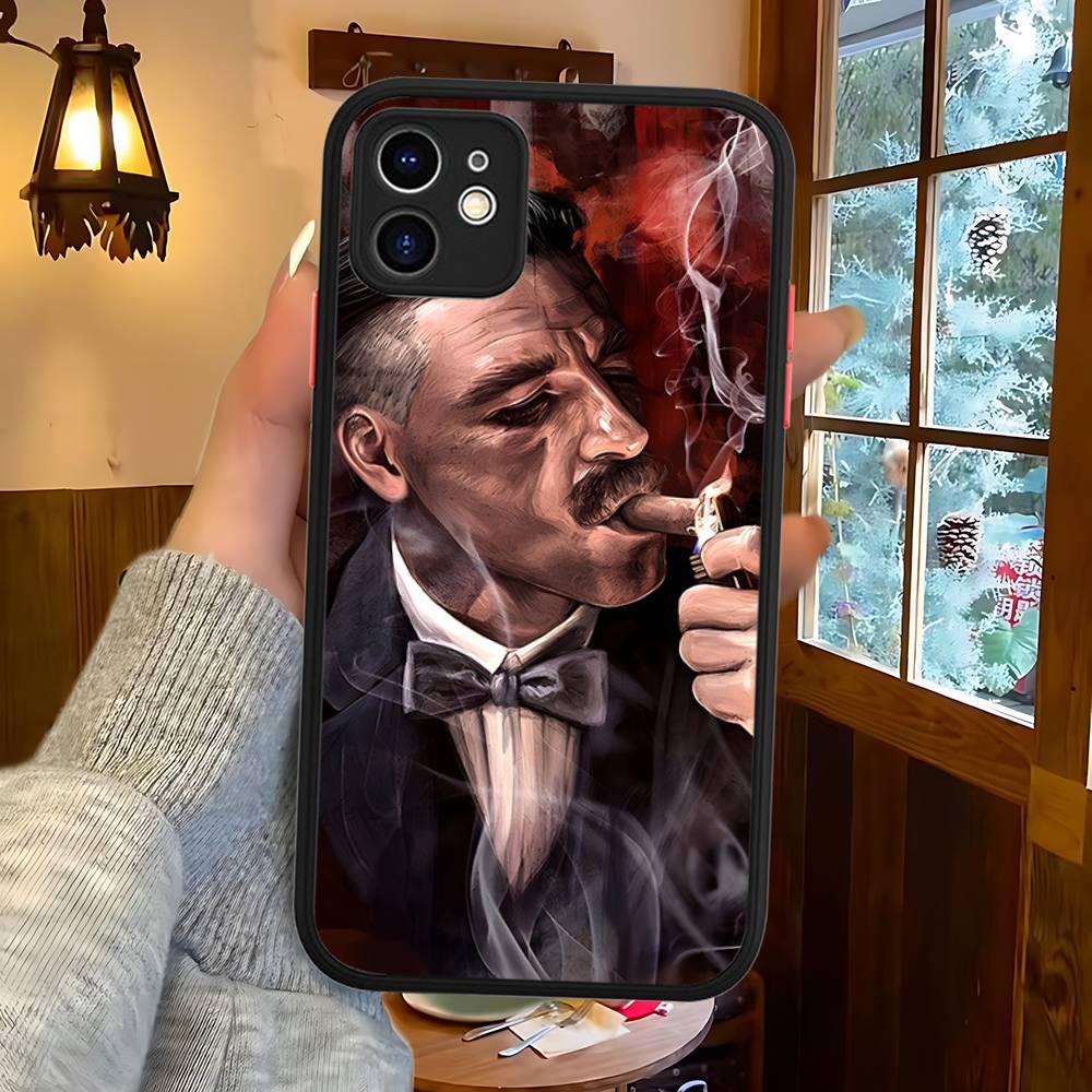 Movie P-Peaky-S B-Blinders Phone Case For IPhone 16 15 14 13 12 11 Pro Max 7 8 6 6s Plus Matte Cover