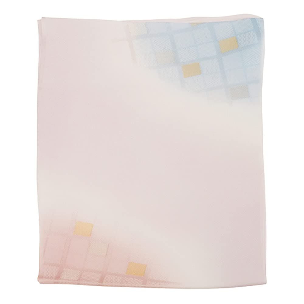 

Kimono Obiage Stylish Gradient Diamond Tango Chirimen Kimono Silk Pink [Kyoto Yuzen] 100% (A. (Blue))