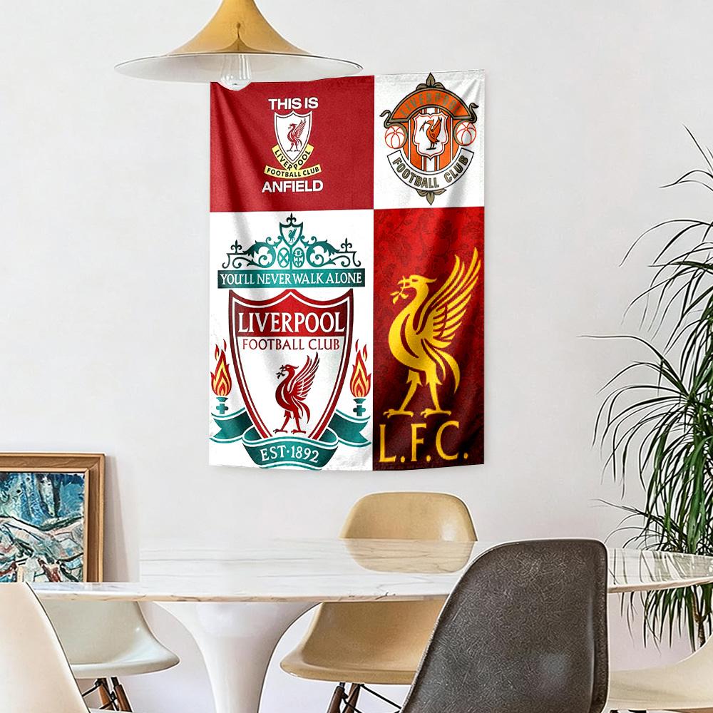 Liverpool Football Club Wall Decor Tapestry Art For Pet Memorial Birthdaywedding Party Backdrop Family Gift