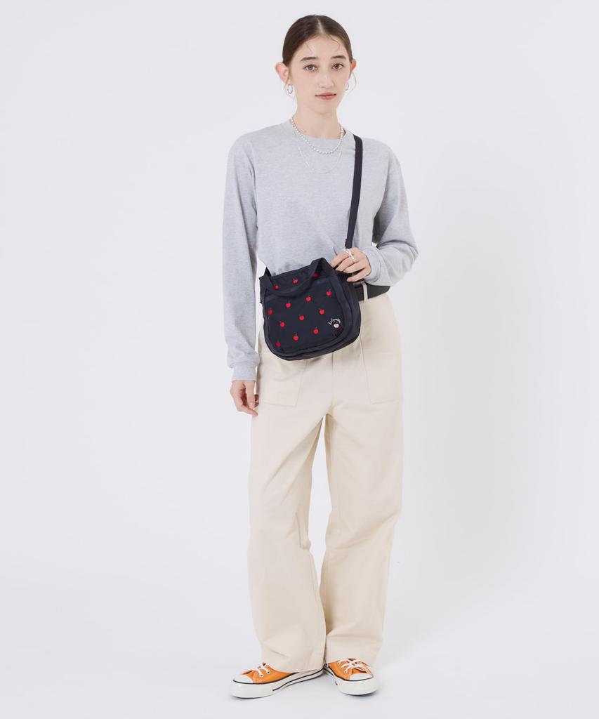 Official SMALL Apple Embroidery [LeSportsac] JENNI/8056/Red