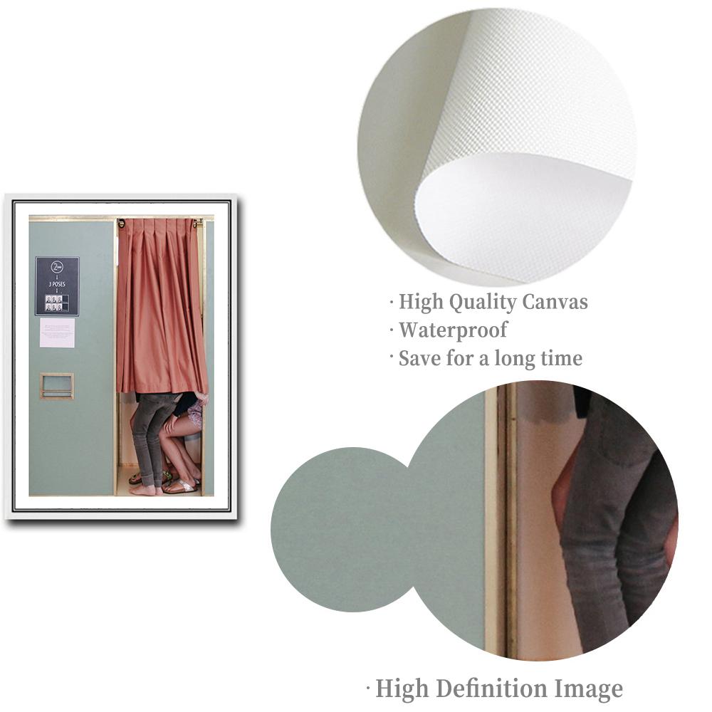 Girls Poster Print Home Decor Mural Photography Pictures Funny Toilet Canvas Painting Locker Room Wall Art Decor