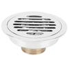 Silver Shower Floor Drain Copper Floor Drain Strainer Rustproof Drain Strainer  Garage
