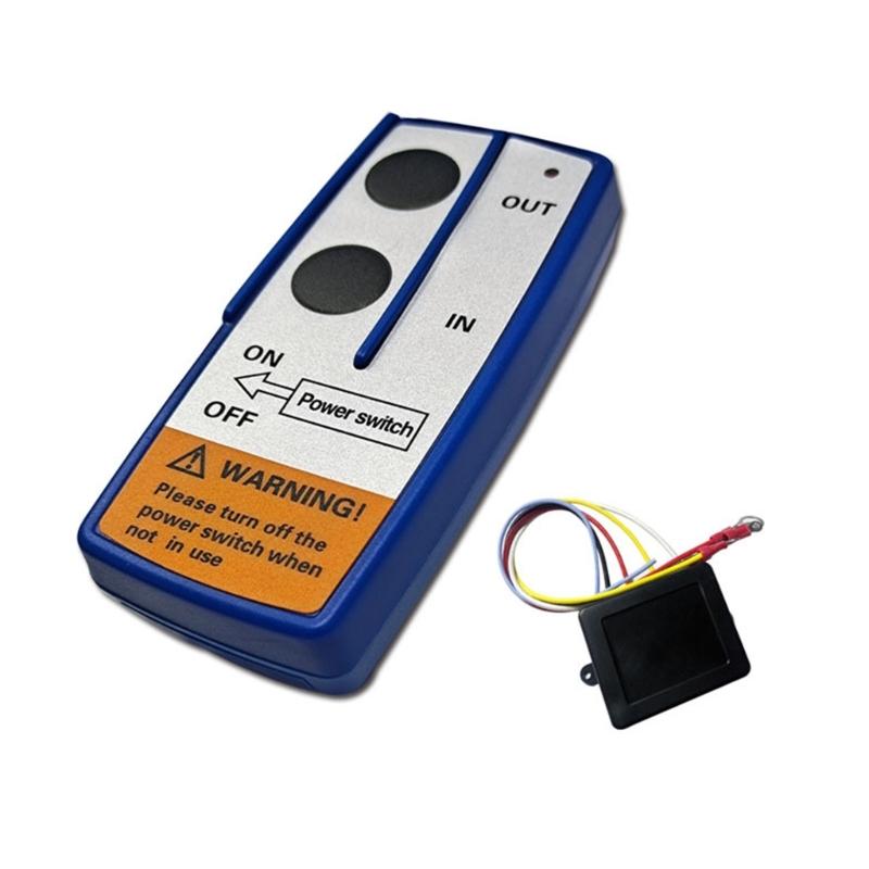 Drahtloses elektrisches digitales Seilwinden-Fernbedienungsset für LKW-Abschleppen im Gelände, 24 V 12 V Schalter-Controller-Hörer, wasserdicht