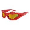 Personality avant-garde pioneer sunglasses men, dark American handmade venom party styling glasses trendy sunglasses women
