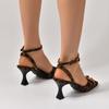 Fashion Women Thin High Heeled Sandals 2025 Summer Fashion Designer Elegant Ladies Luxury Roman Peep Toe Dress Party Shoes