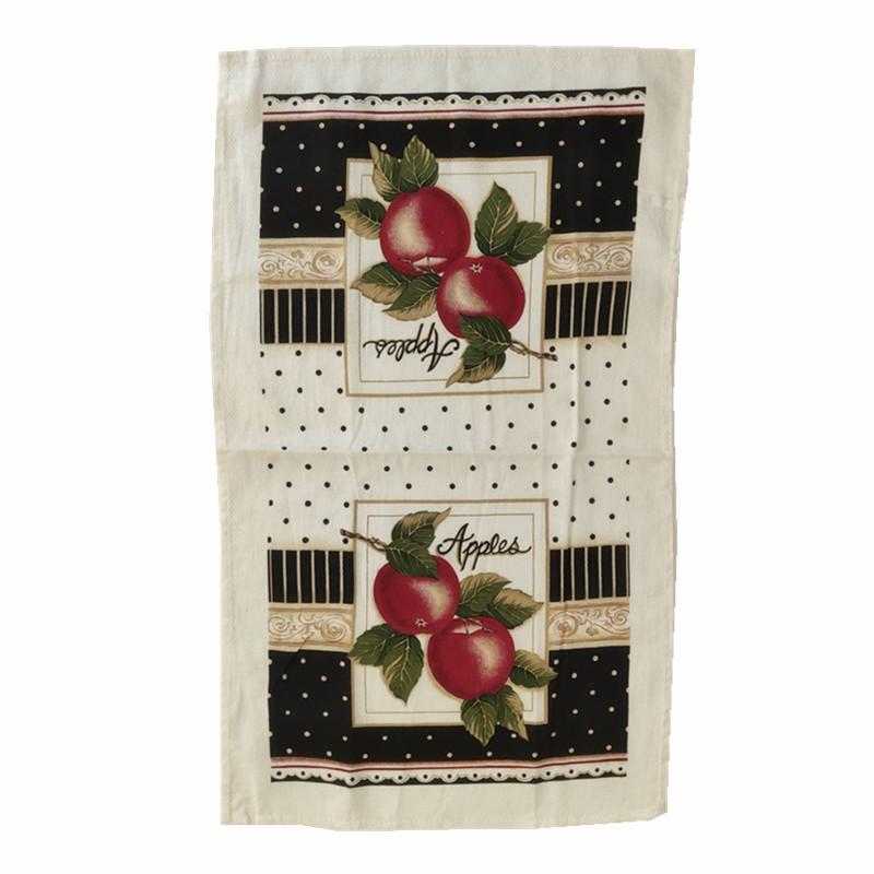 1Pc 38x65cm Thin Christmas Santa Claus Printed Polyester Kitchen Dishcloth Cleaning Cloth Tea Towel Xmas Party Gift