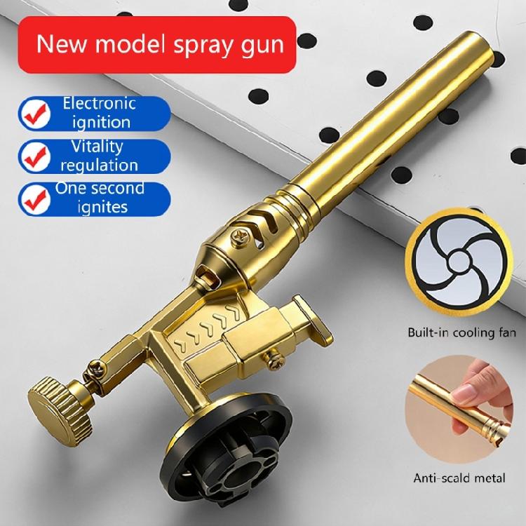 Efficient Cartridge Gas Torch Featuring 1300°C High Temperature Capability All Metal Heat Dissipating Body and Electronic Ignition for Precise Control