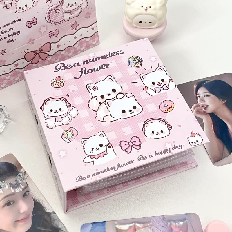 

Butterfly/Puppy Design Photo Album Loose-Leaf 3-Inch Size Photocard Collection Korean Sle Student Storage Photo Album