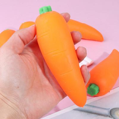 1/2/3 Stuks Gesimuleerd Wortel Knijpspeeltje Zacht Rekbaar Stressverlichtend Groente Sensorisch Speelgoed Studenten Kantoorpersoneel Anti-angst Cadeau