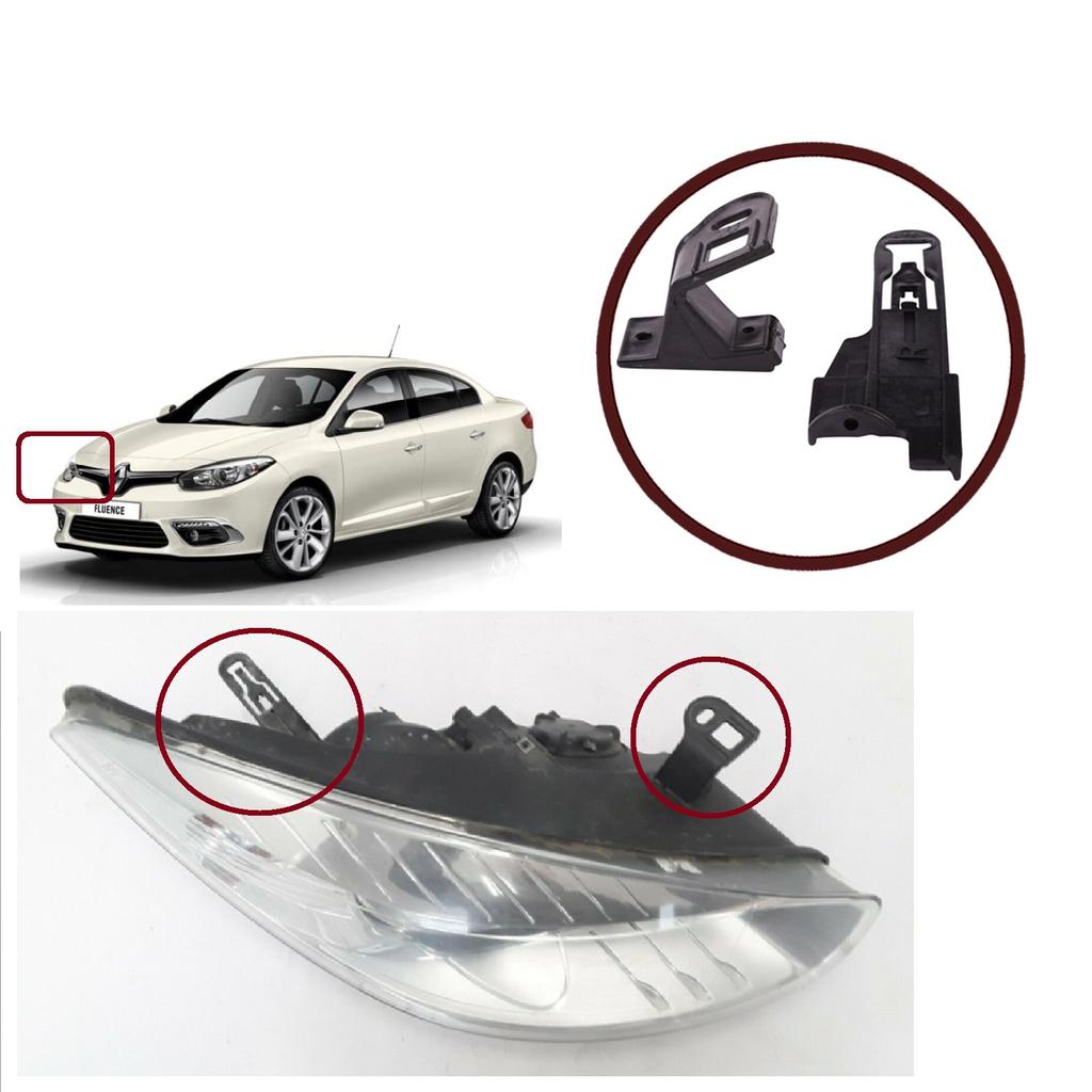 BHL15 Headlight Holder Mount Repair Bracket Tab Set Right Side for Renault Fluence L3 L30 2009-2020 260601089R