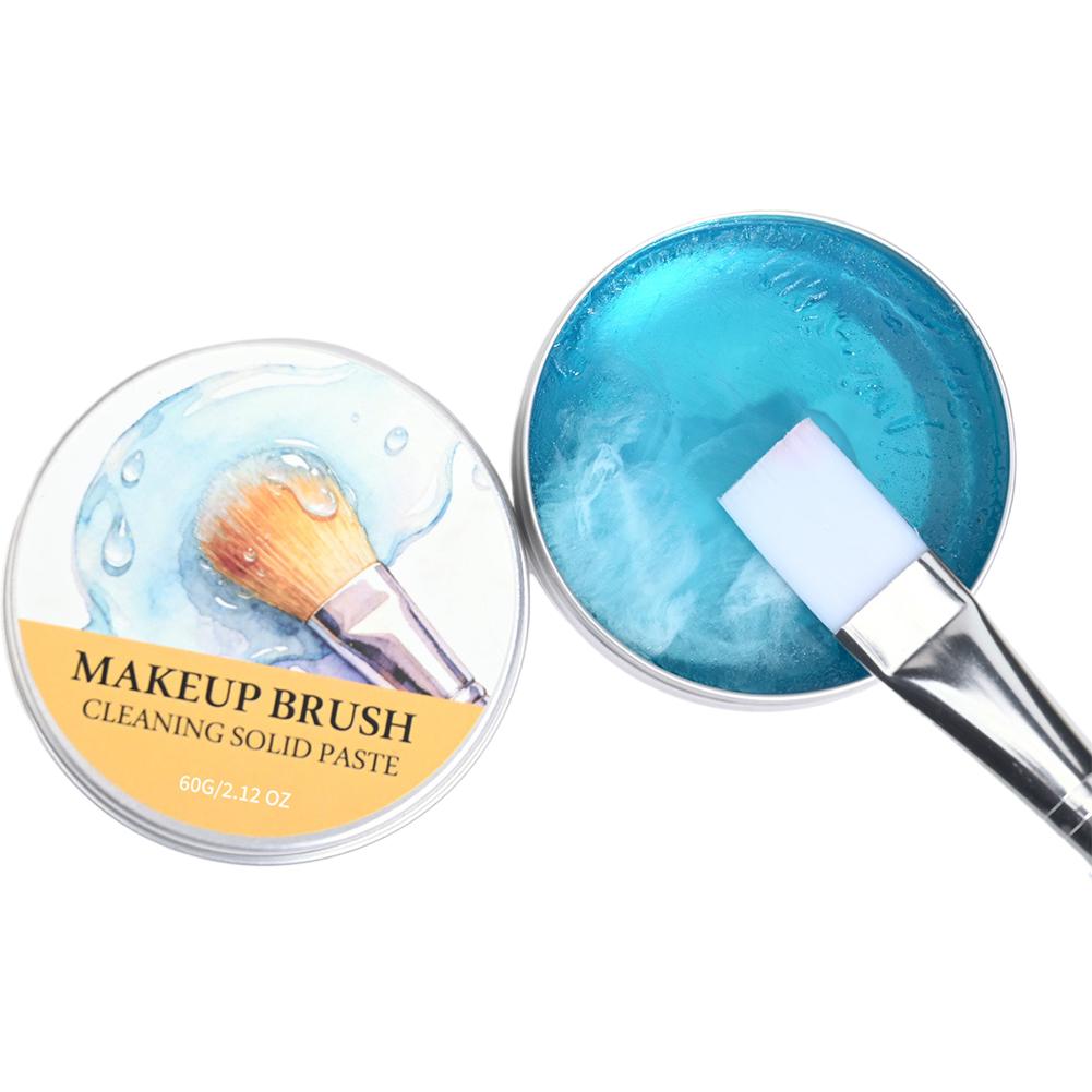 Makeup Brush Cleaner Soap Solid Brush Cleaning Mat Removes Cosmetic Color Brush Cleaner Pad for Cleaning Makeup Sponges Brushes