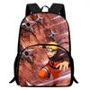 NARUTO Cartoon Anime Kids Backpack,With Adjustable Shoulder Strap & Front Pocket,Lightweight & Durable,for Boys & Girls Age 5-10