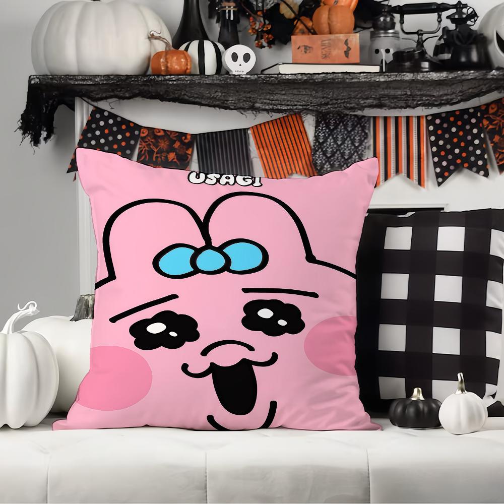Cartoon Cute O-Opanchu U-Usagi Pillow Case Office Cushions Suitable For Sofa Car Bedroom Decorative Cushion Cover