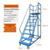 Anti-Slip Movable Climbing Ladder for Warehouse and Supermarket Storage