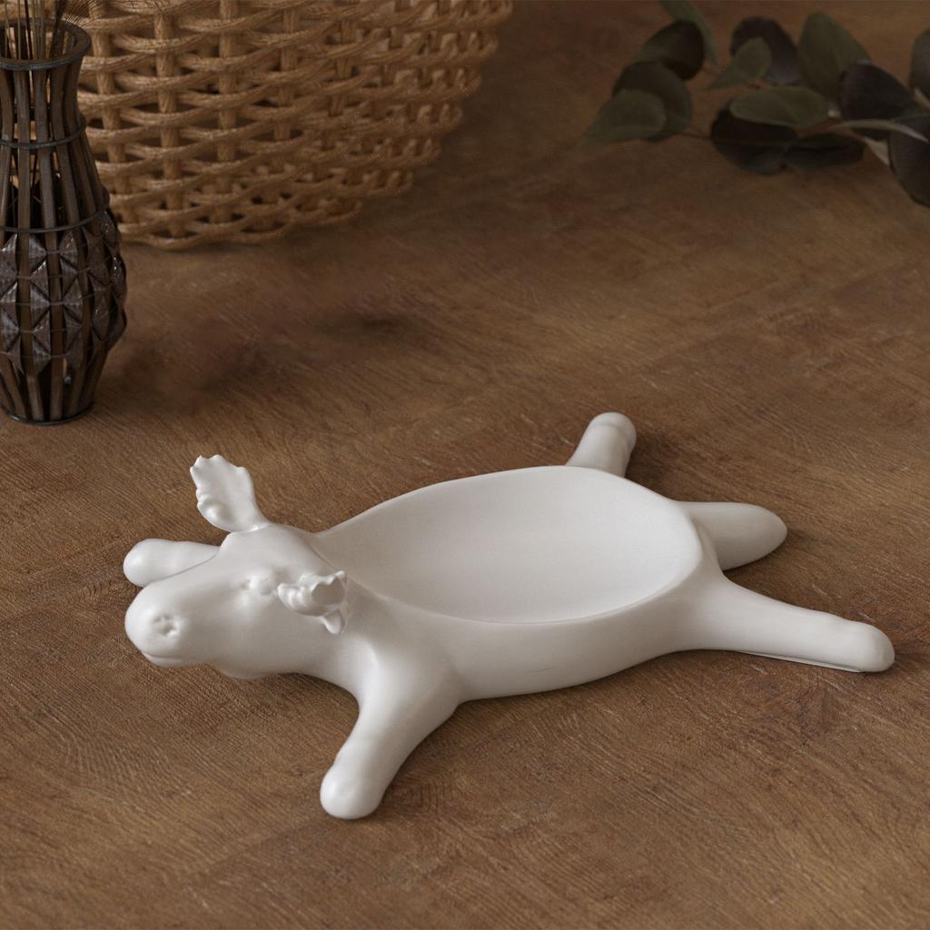 Easy Release Silicone Mold for Handmade Lying Cow Shaped Candlestick Candle Base Making Mould Tealight Holder Mold