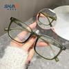 Customized Tr90 Elastic Elderly Spring Foot Glasses, Advanced Crystal Blue Reading Glasses, Simple And Ultra-Light Flower Glasses