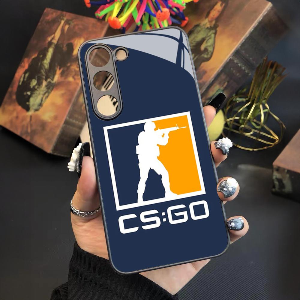 Spiel C-Counter-Strike CS2 Handyhülle Für Samsung Galaxy S26 S25 S24 S23 S22 S20 S21 Ultra Plus Fe Farbige Silberne Hülle