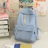 Student Schoolbag Women's Lightweight Water-repellent Plaid Backpack Travel Backpack