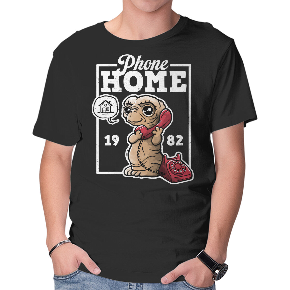Unisex Crew Neck T-Shirt Cute Phone Home Graphic Short Sleeve Casual Tee XXXXL