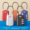 TSA-Approved Zinc Alloy Travel Cable Padlock with 3-Digit Combination