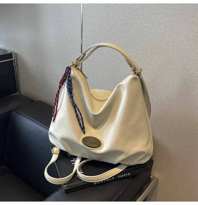 

Retro commuter tote bag women s large capacity 2024 new casual three-purpose bag single shoulder crossbody backpack