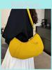 Lightweight Nylon Shoulder Bag For Women With Minimalist Water Dumpling Shape