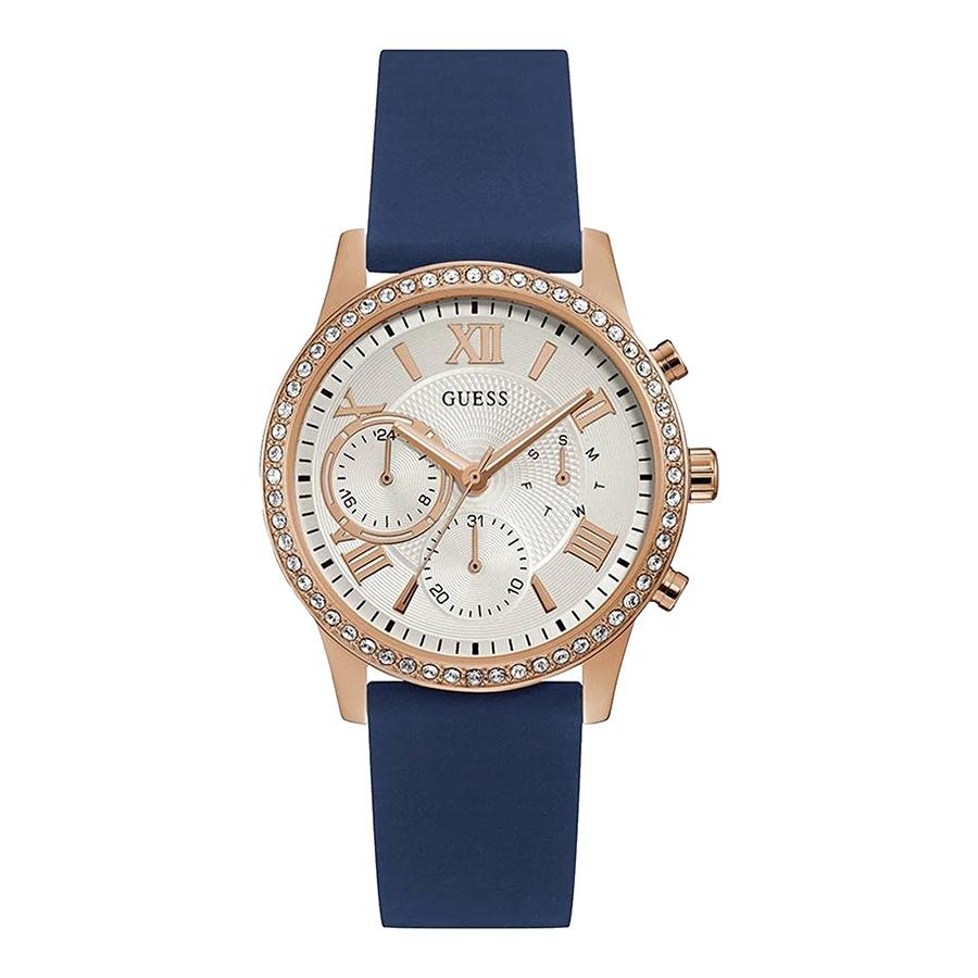 

Guess Three-Hand Blue Silicone Strap Women s Quartz Watch - W1135L3