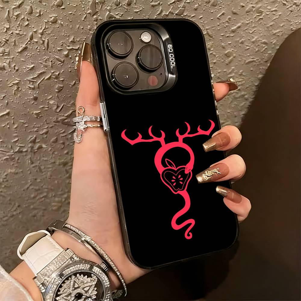 

PC-Hazbin H-Hotel Аластор Чехол для телефона для iPhone 17,16,15,14,13,12,11 Plus,Pro Max,XS,Цветной Серебристый Чехол для телефона Funda Cover iPhone13